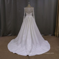 Rju009 vente en gros haute Qualitty dentelle appliques robe de mariage nuptiale avec manchon 2016